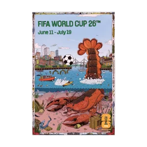 2026 WORLD CUP BOSTON HOST CITY POSTER