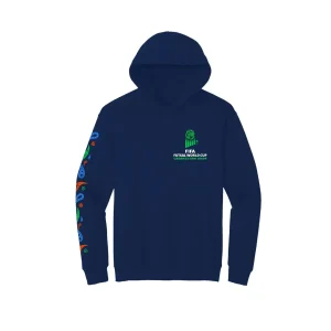 FIFA FUTSAL WORLD CUP UZBEKISTAN 2024? BLUE PEPPER GRAPHIC HOODIE - UNISEX