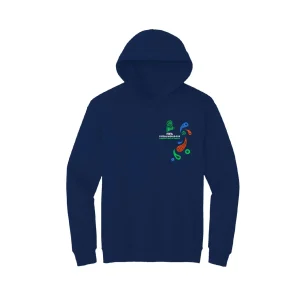 FIFA FUTSAL WORLD CUP UZBEKISTAN 2024? BLUE LINEAR GRAPHIC HOODIE - UNISEX