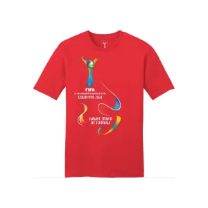 FIFA U-20 WOMEN'S WORLD CUP COLOMBIA 2024? RED GRAPHIC FLOW T-SHIRT - UNISEX