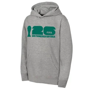 2026 WORLD CUP SAN FRANCISCO BAY AREA GREY HOODIE - UNISEX
