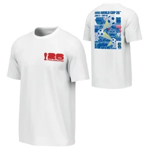 2026 WORLD CUP PHILADELPHIA POSTER WHITE T-SHIRT - UNISEX
