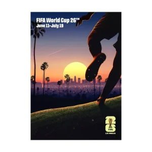 2026 WORLD CUP LOS ANGELES HOST CITY POSTER