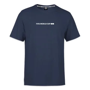 2026 WORLD CUP VERTICAL ABSTRACT NAVY T-SHIRT - UNISEX